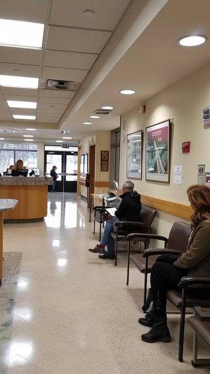 Female patient attending virtual consultation